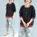 new autumn winter black patchwork cotton short coat plus size fashion outwear