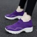 Women Mesh Slip On Lazy Platform Shoes